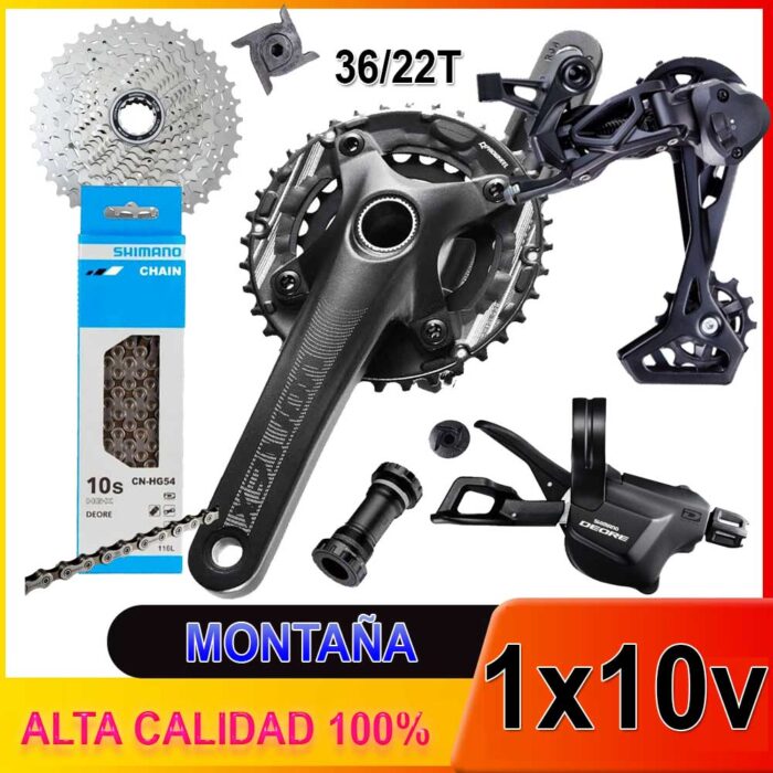 SISTEMA DE TRANSMISIÓN 1X10V SHIMANO MICROSHIFT PROWHEEL MTB 36T KIT