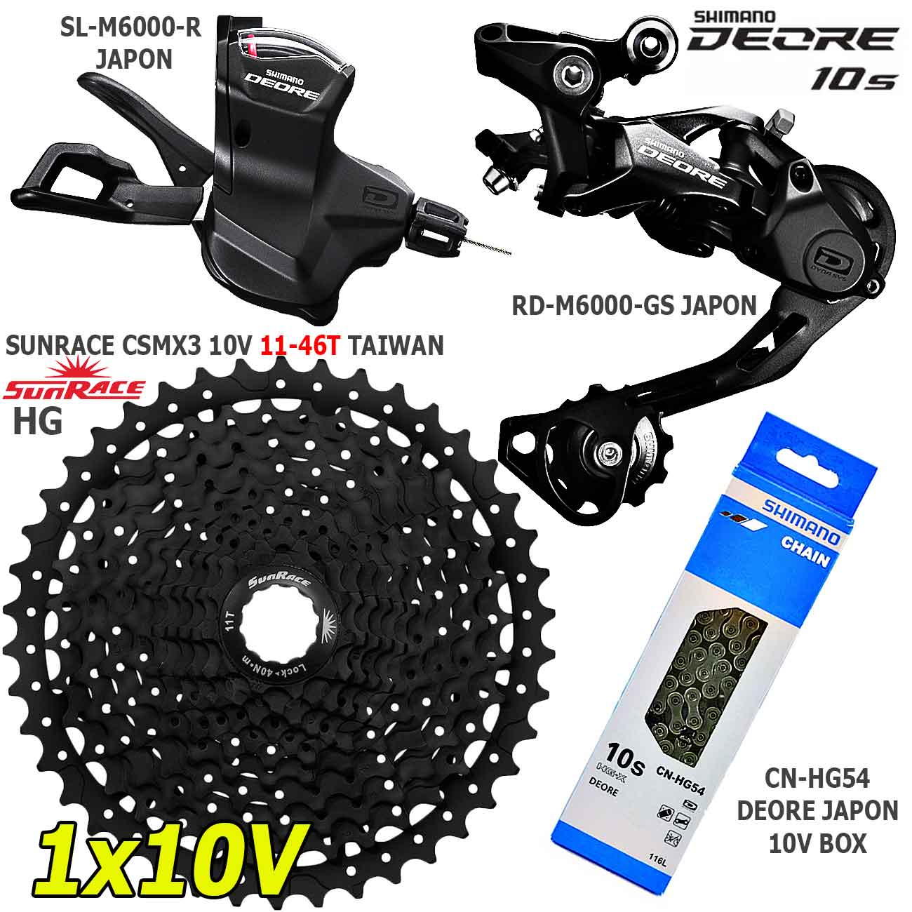 SunRace 10-Speed Cassette – 11-36 Tooth, Steel, Black Finish For Mountain & Road Bikes