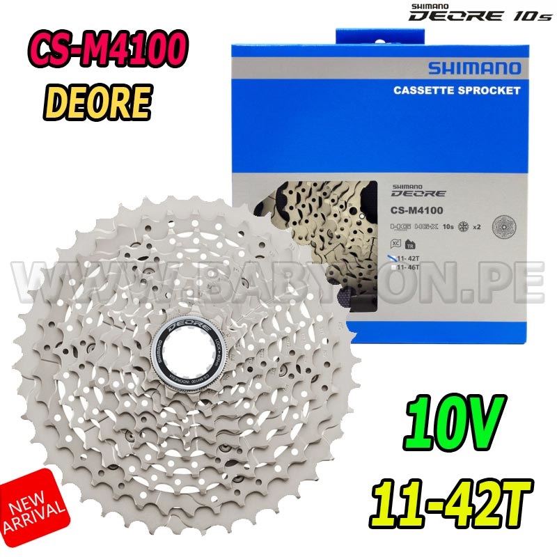 Cassette Shimano Deore CS-M4100 10V - 11-42 Dents - VTT 10 Vitesses - Neuf