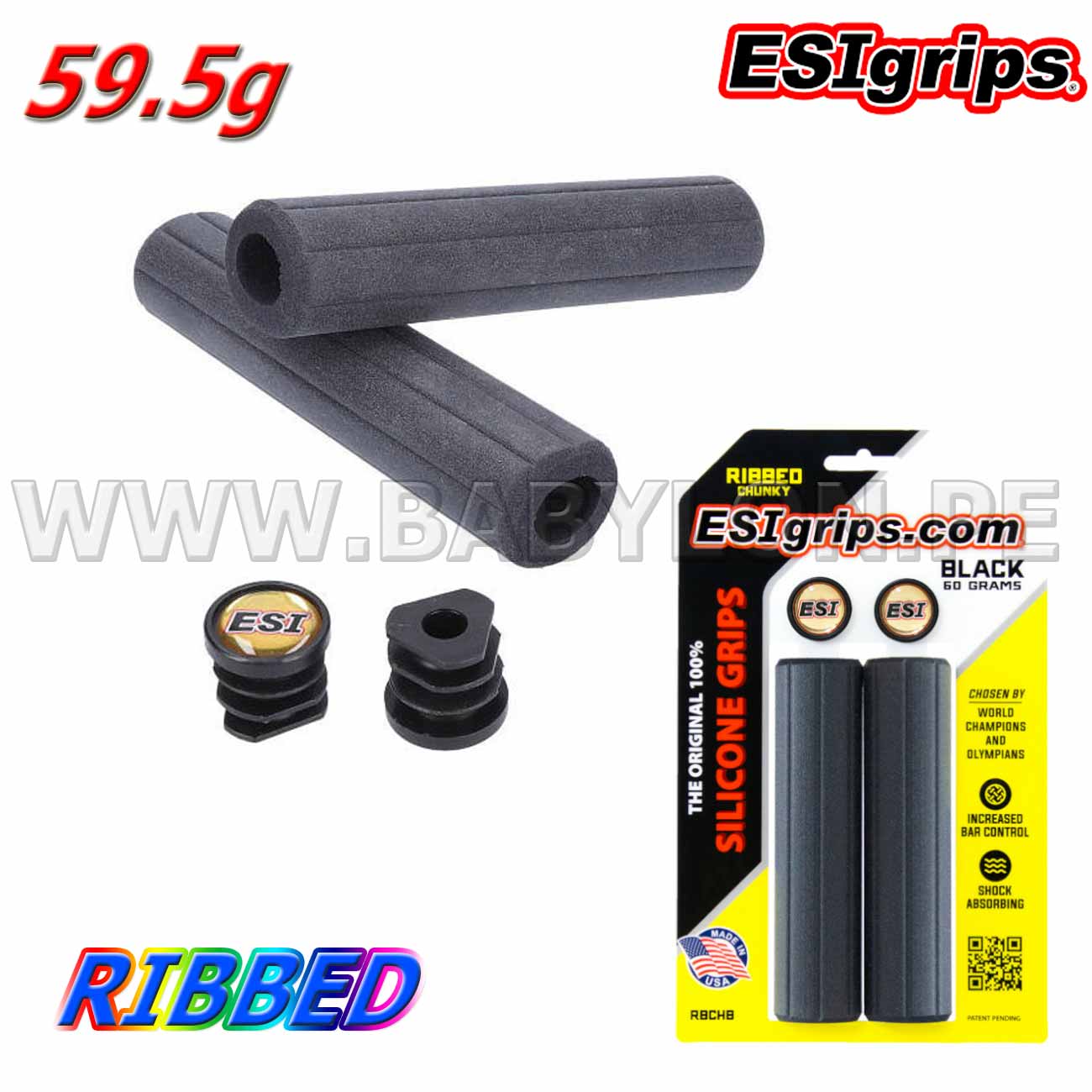 Grips Pu Os Esi Grips Acanalados Gruesos Edition Mtb Negro