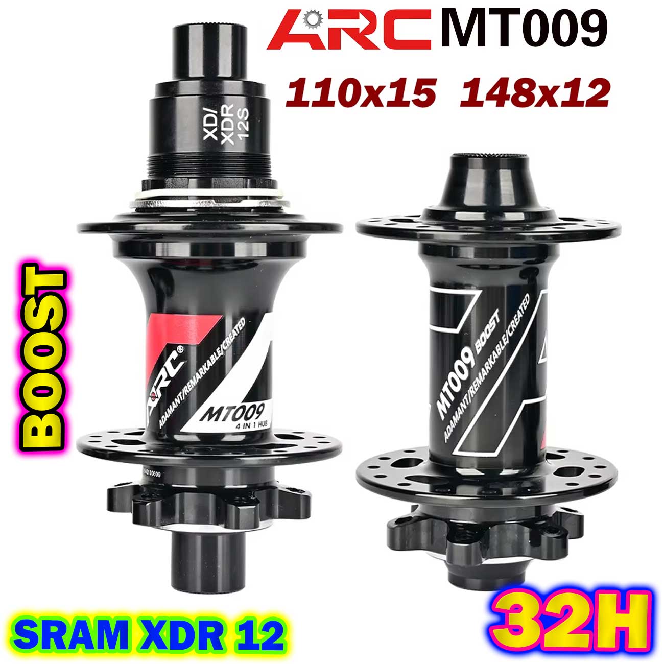 Par Maza ARC MT 009 BOOST 15x110mm 12x148mm NÚCLEO XD SRAM 12V